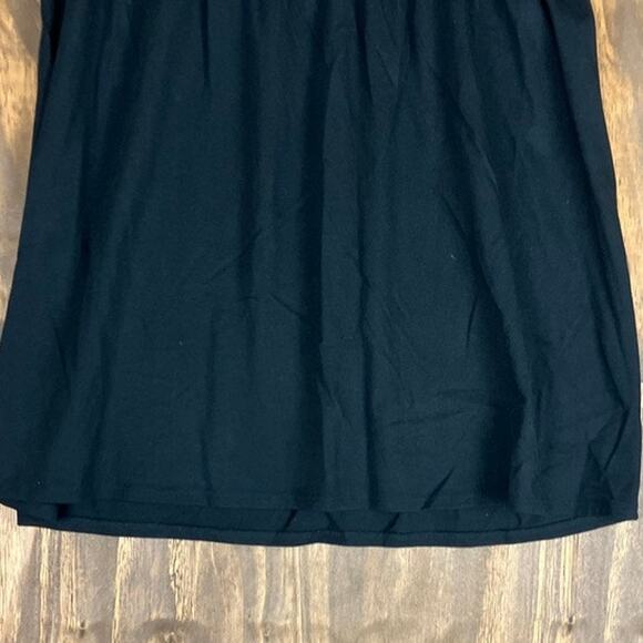 J Jill Womens Skirt Black Embroidered Elastic Waist Midi Modal Blend Small - Picture 3 of 10